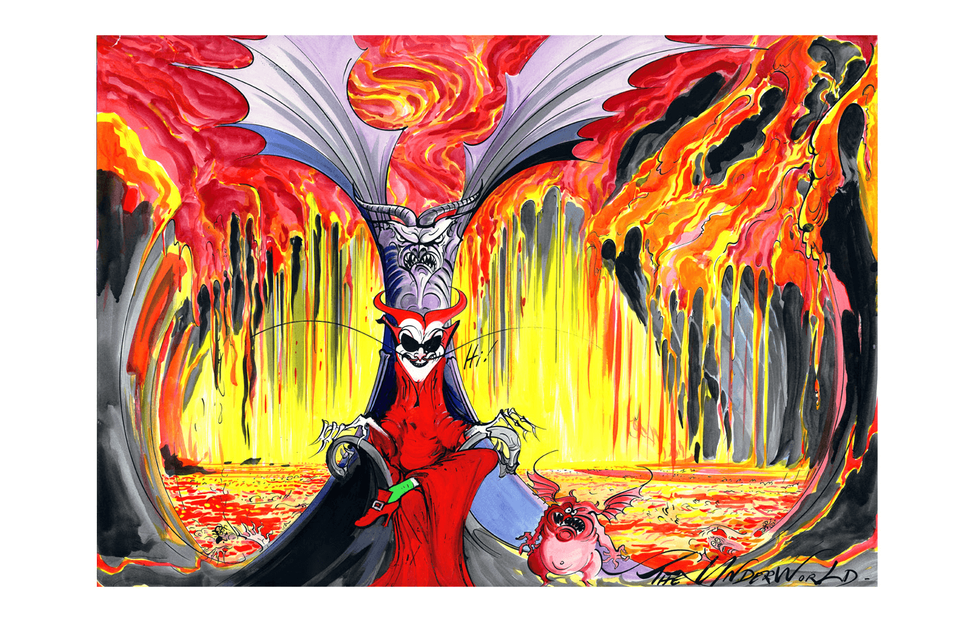 Early Concept Art For Hades And The Underworld