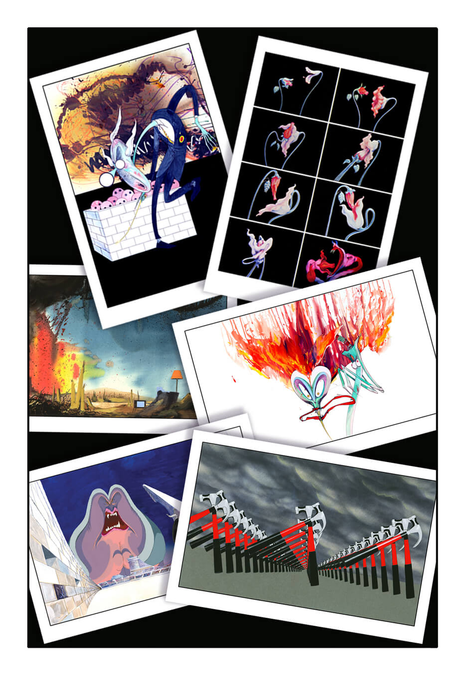 Pink Floyd The Wall: Set of 6 prints